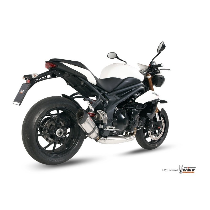 LOW EXHAUST SUONO APPROVED MIVV SPEED TRIPLE 2011-15