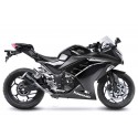 BLACK SILENCIEUX LEOVINCE LV-10 NINJA 300 R/ABS 2013-16